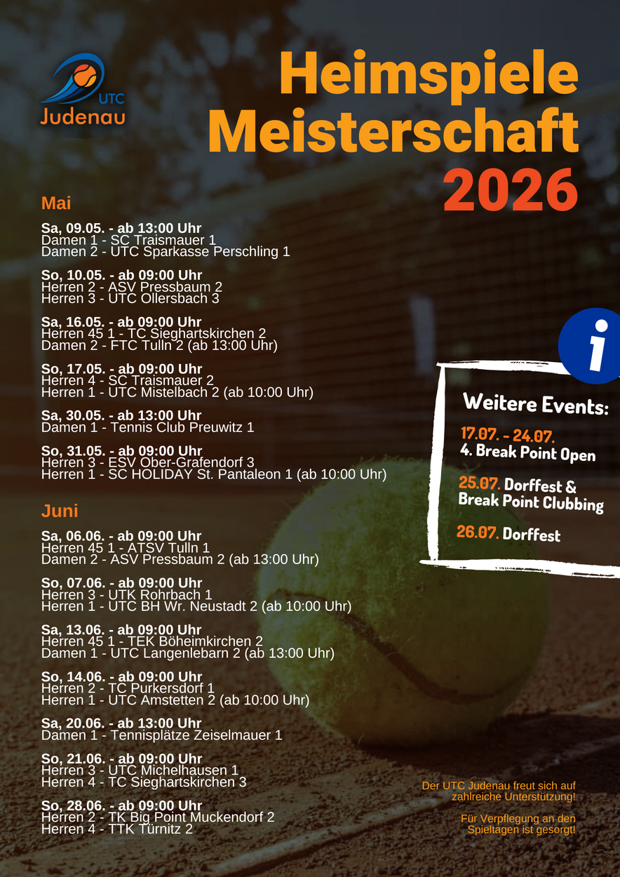 Heimspiele Meisterschaft 2026